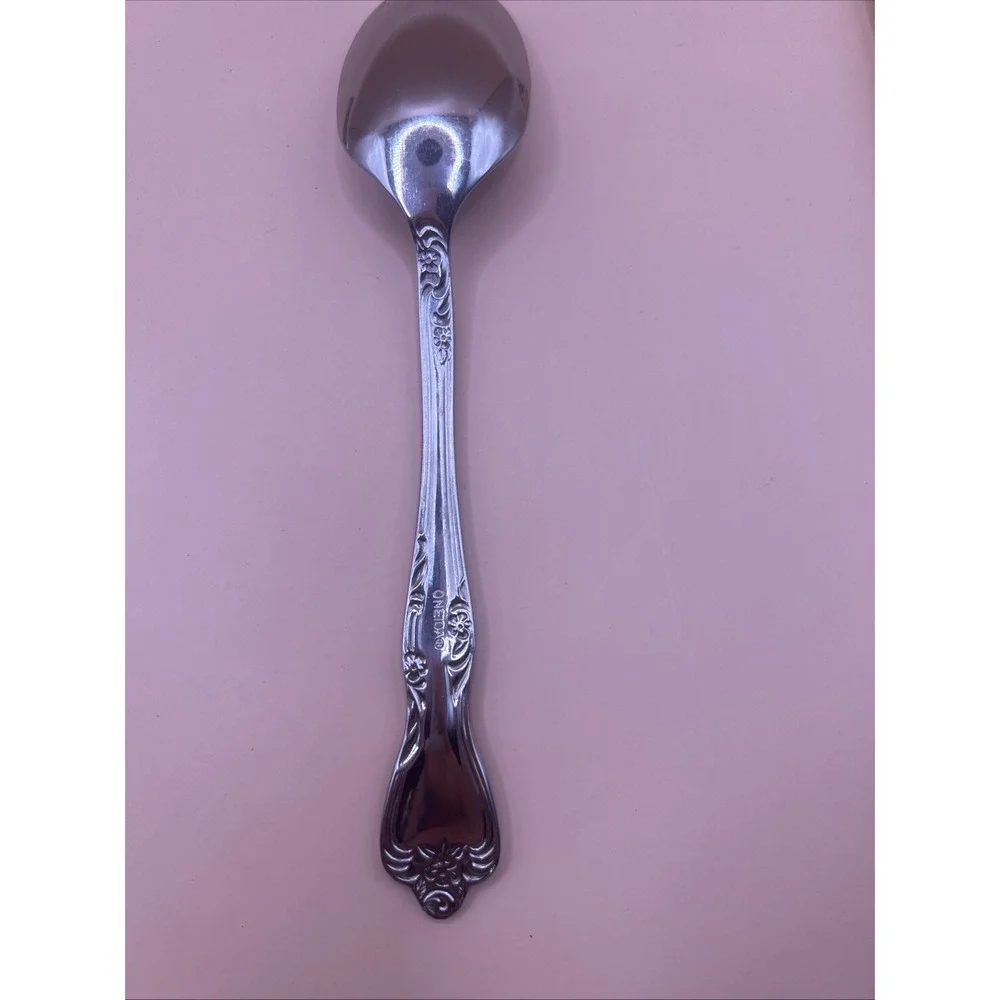 ONEIDA Stainless AZALEA SOUP‎ SPOON 7 1/2